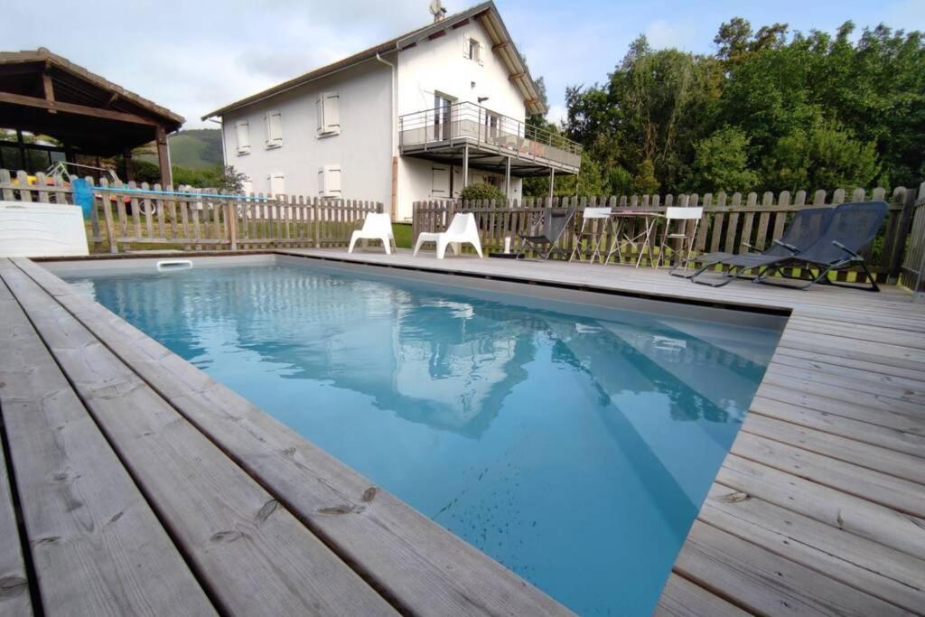 Appartement Au Calme Avec Vue Et Piscine Au Coeur Du Pays Basque Mauléon-Licharre Eksteriør billede